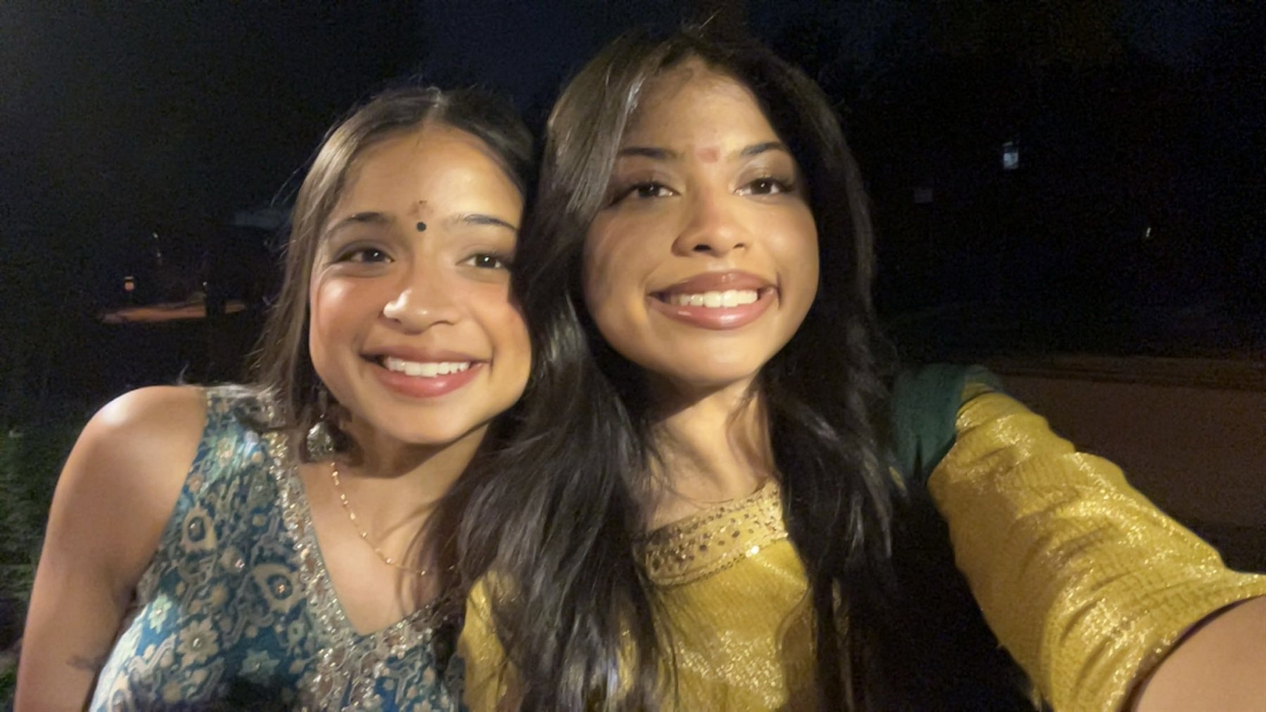 Ishani Tamma with her friend