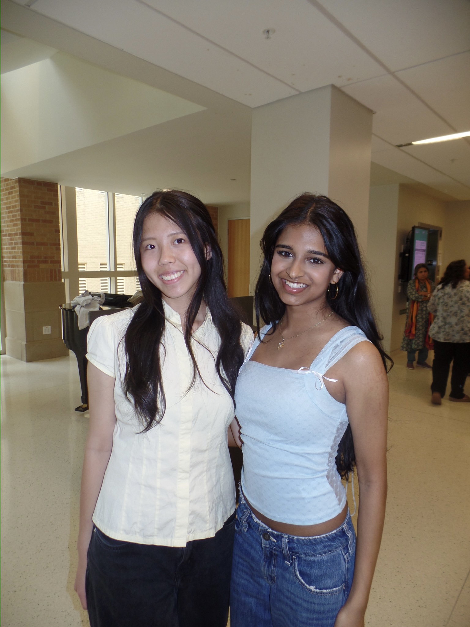 Jenna Li with her friend