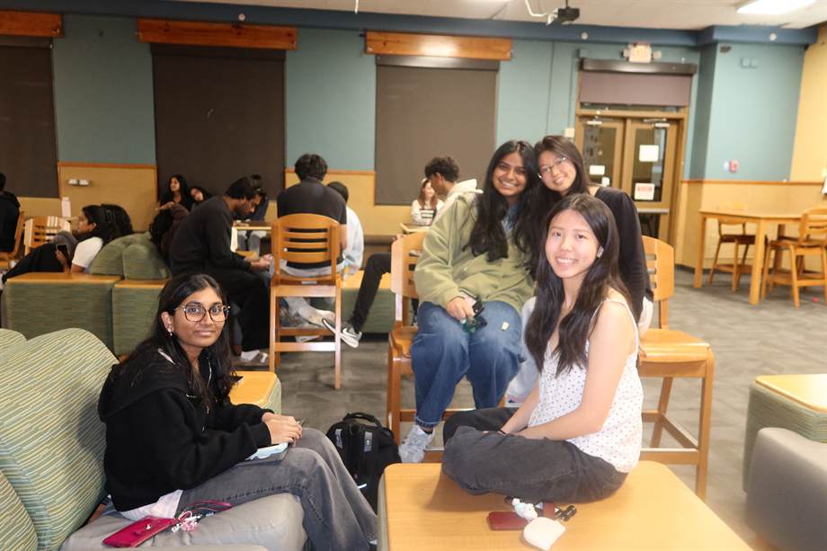 Stethoscope Launch Party students in the lounge