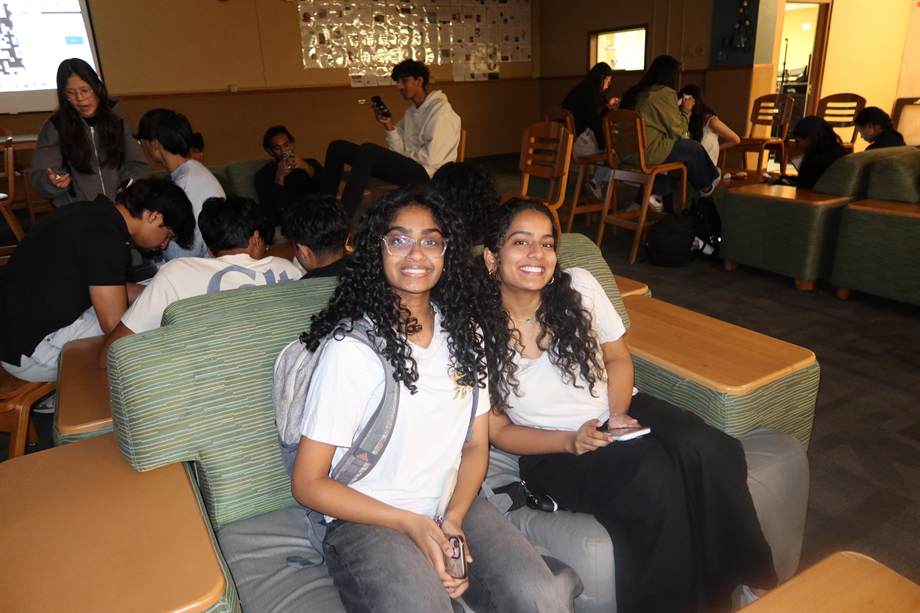Stethoscope Launch Party students seated in the lounge